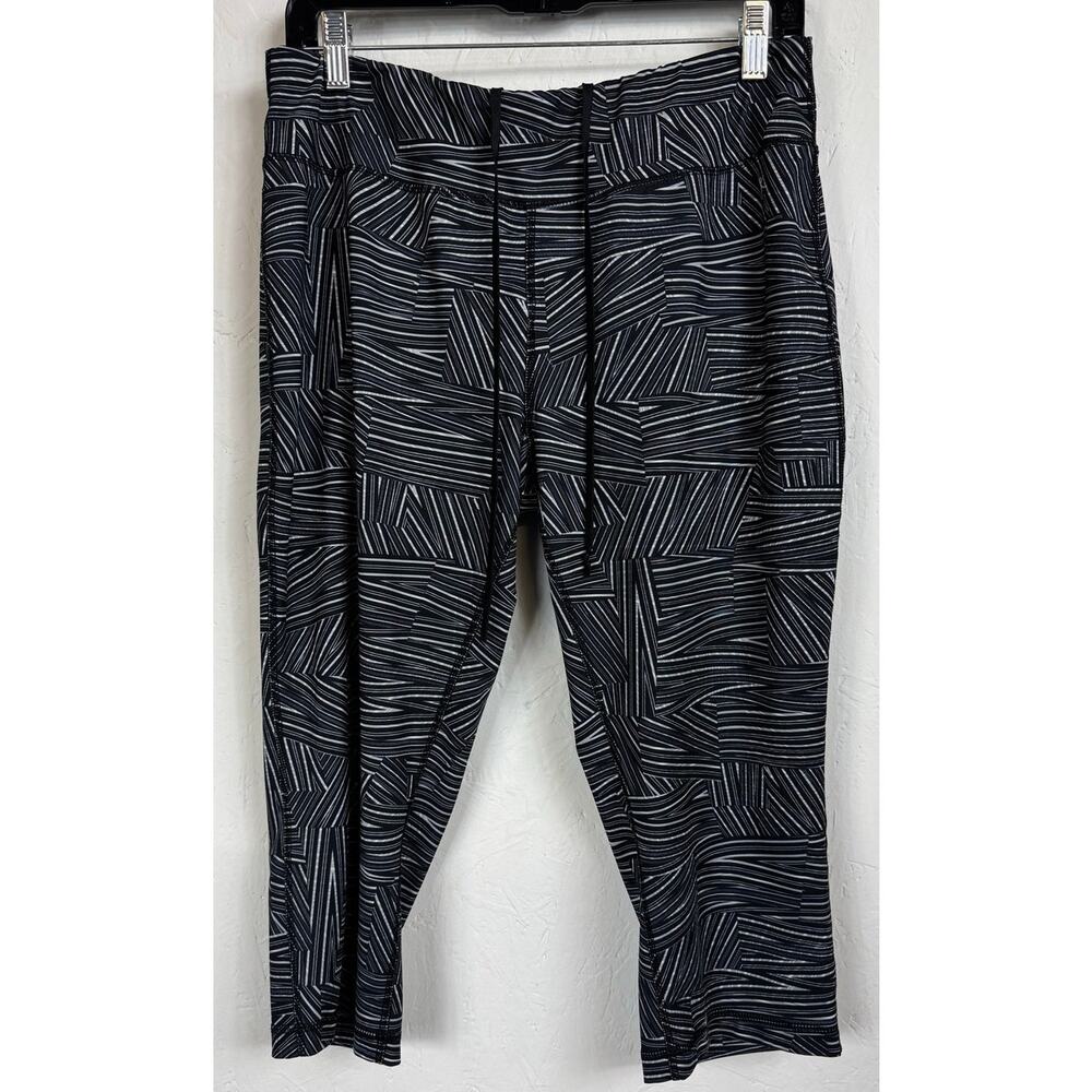 Daskin Now Black Capri Leggings Women's Size Large